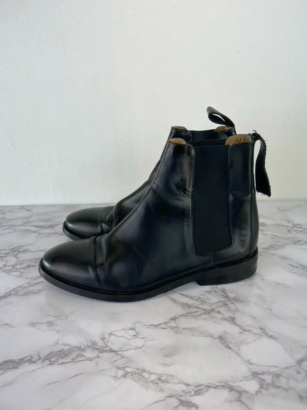 Everlane Women's Black Leather Chelsea Ankle Boots Sz 6.5